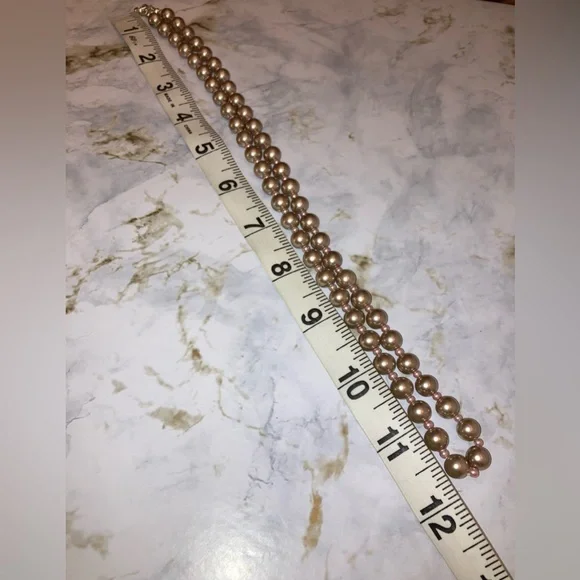 Vintage Pearl Necklace Classic Formal Cocktail Jewelry - Picture 10 of 12